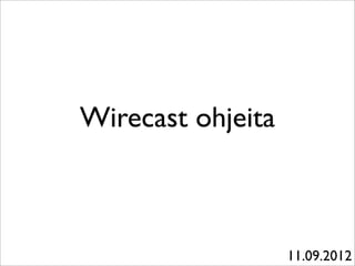 Wirecast ohjeita

11.09.2012

 