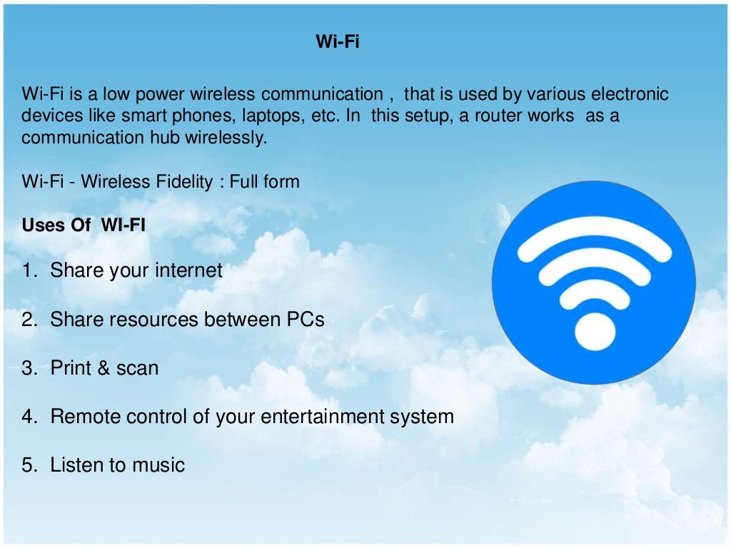 Wired and wireless technologies
