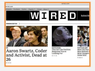 Wired Magazine Analysis - Media Studies