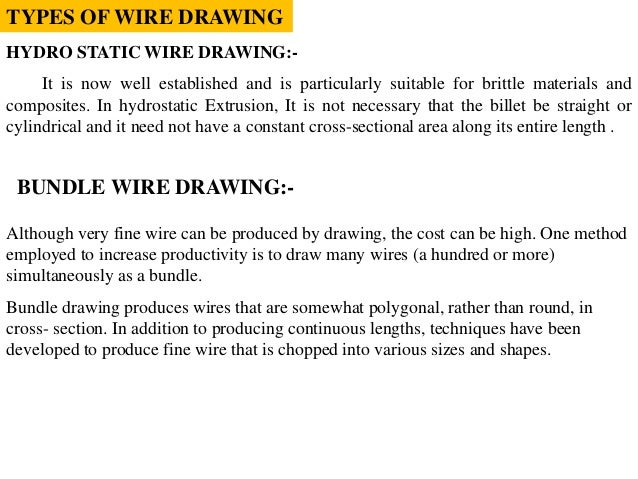 Wire Drawing Wire drawing on wn network delivers the latest videos and editable pages for news & events, including entertainment, music, sports, science and more, sign up and share your playlists. wire drawing
