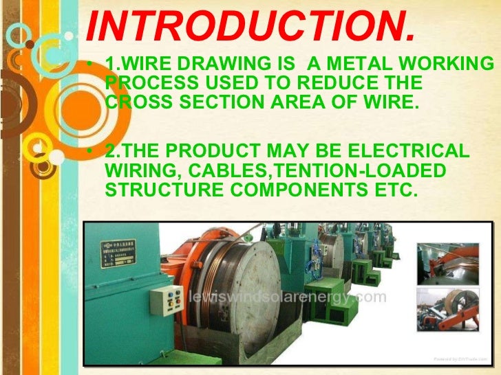 Wire drawing ppt