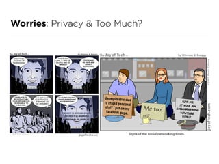 Worries: Privacy & Too Much?
 