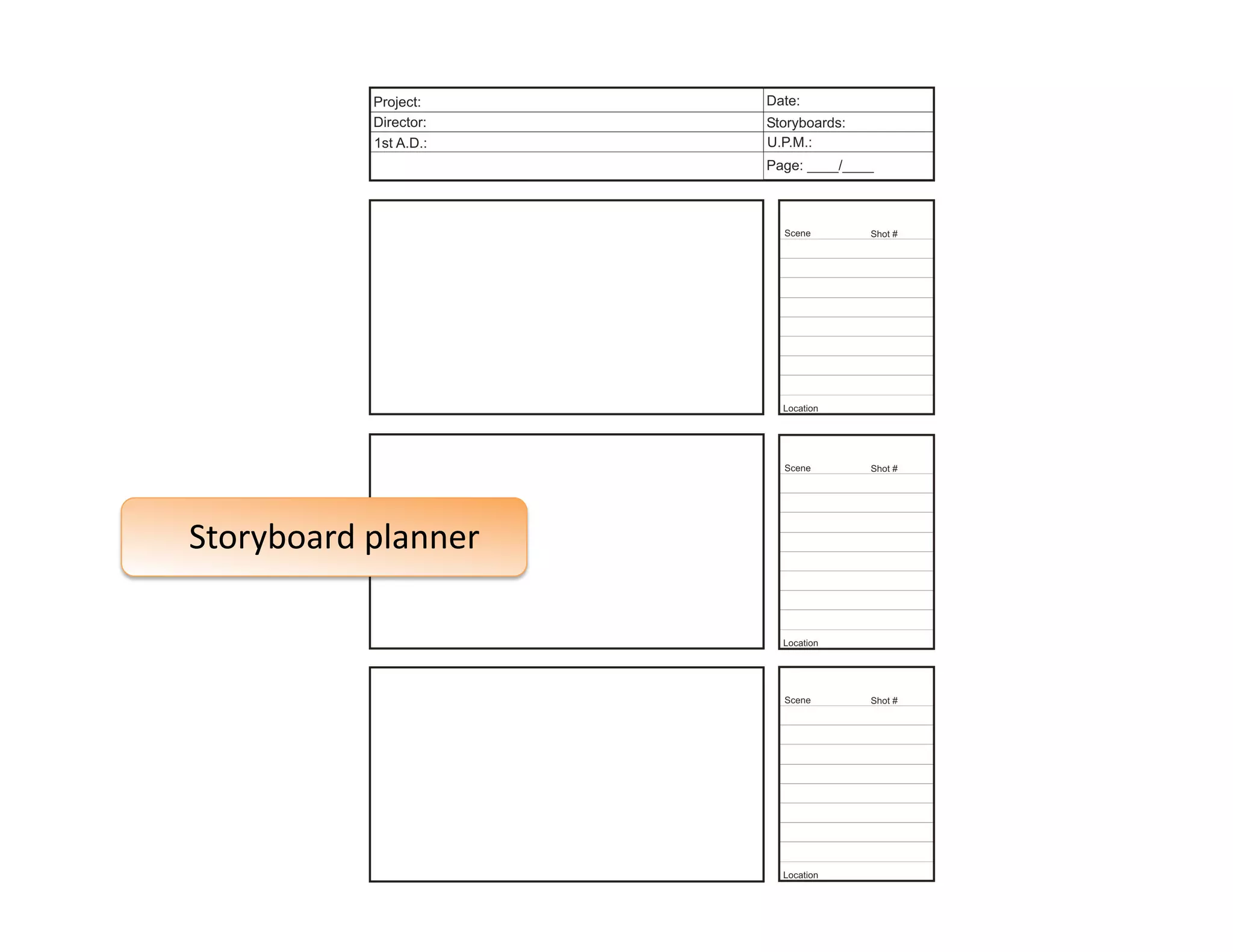 Storyboard planner 
 