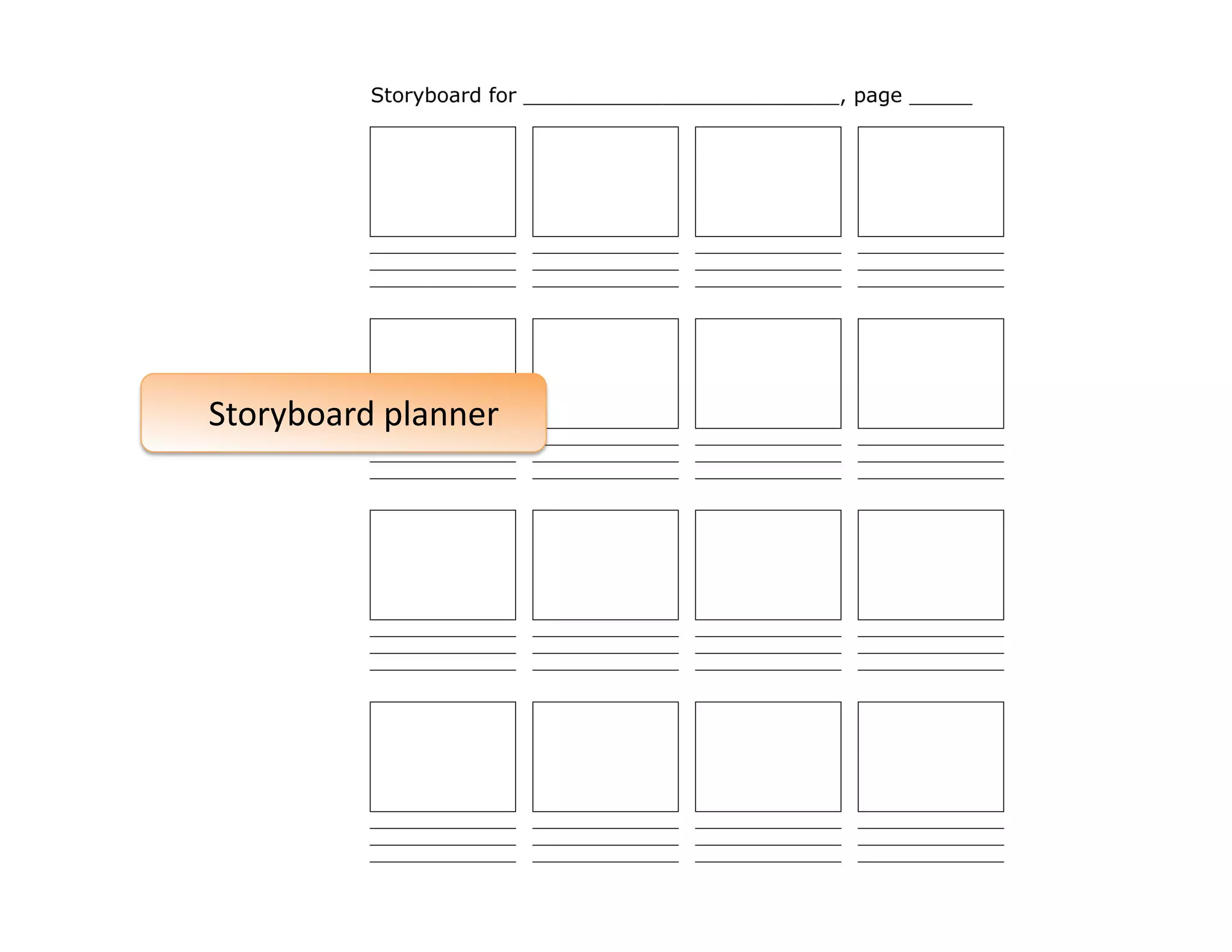 Storyboard planner 
 