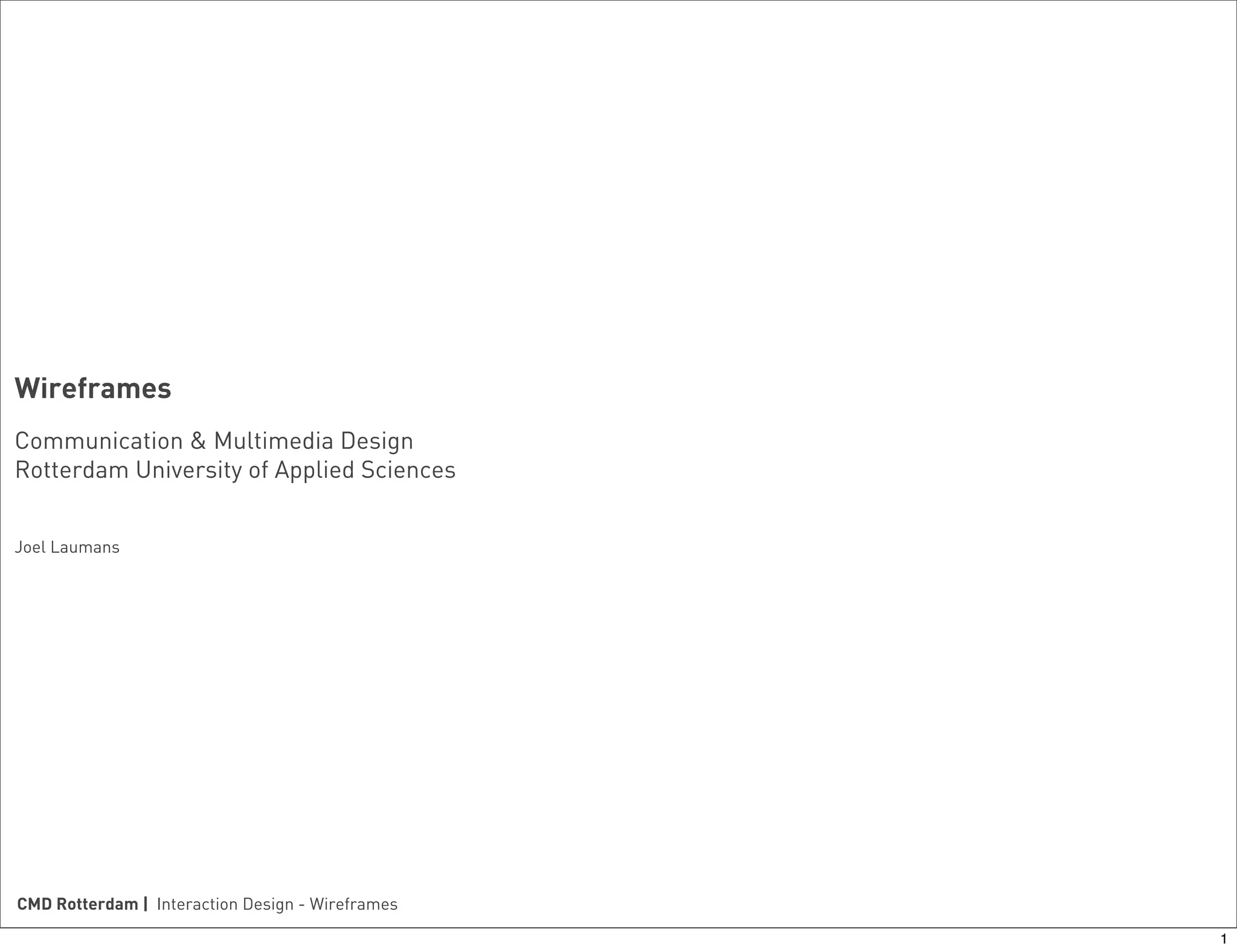 Introduction to wireframes