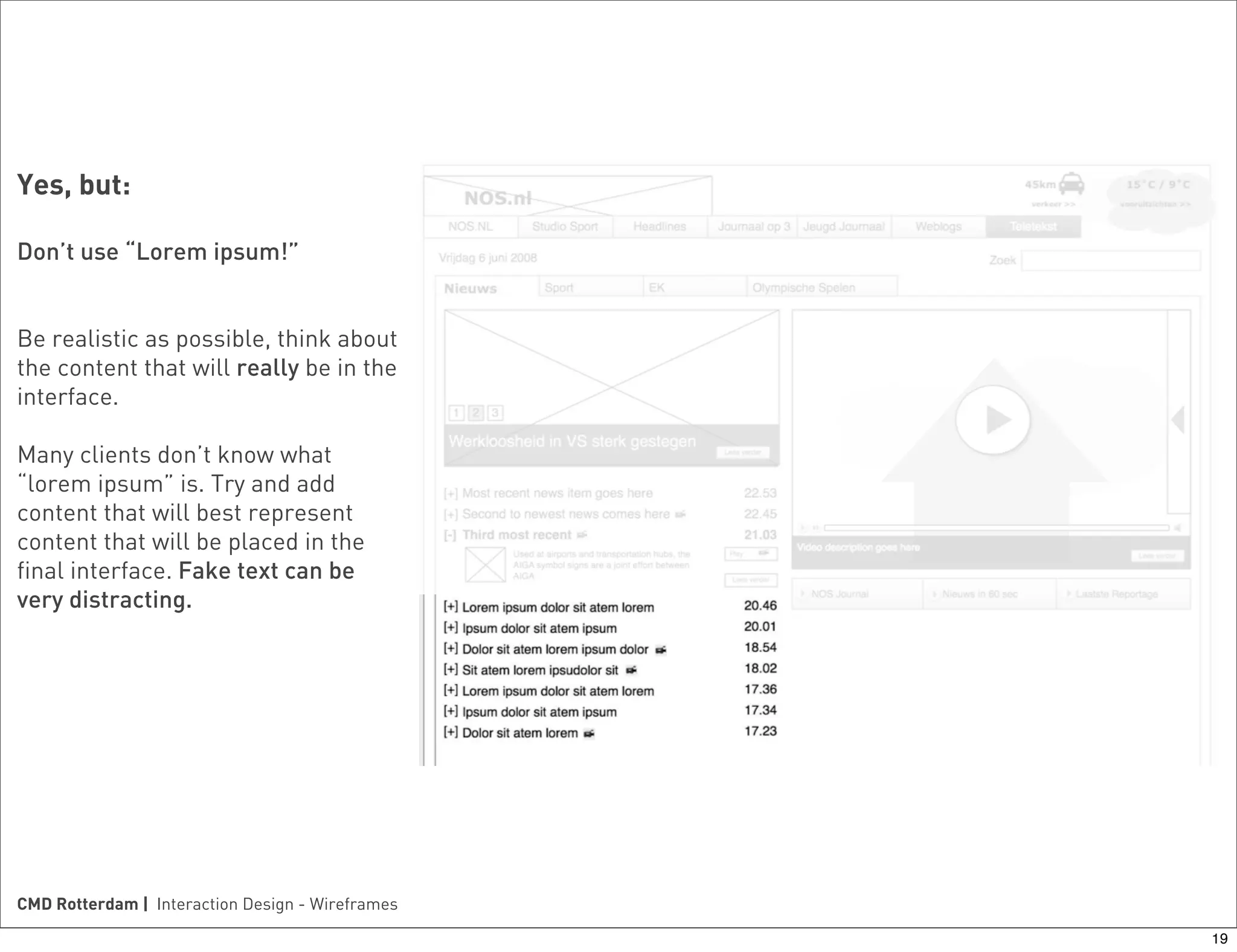 Introduction to wireframes