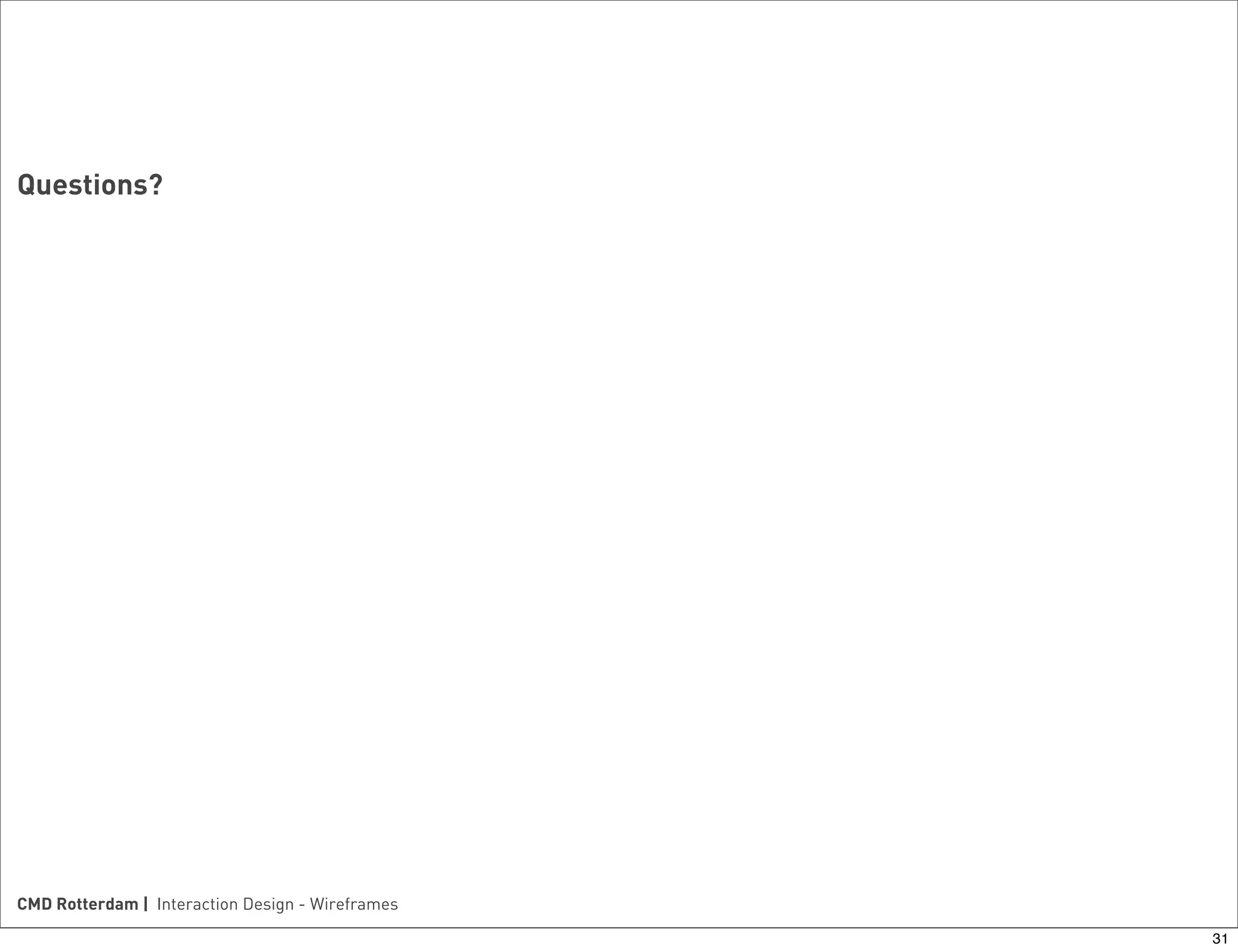 Introduction to wireframes