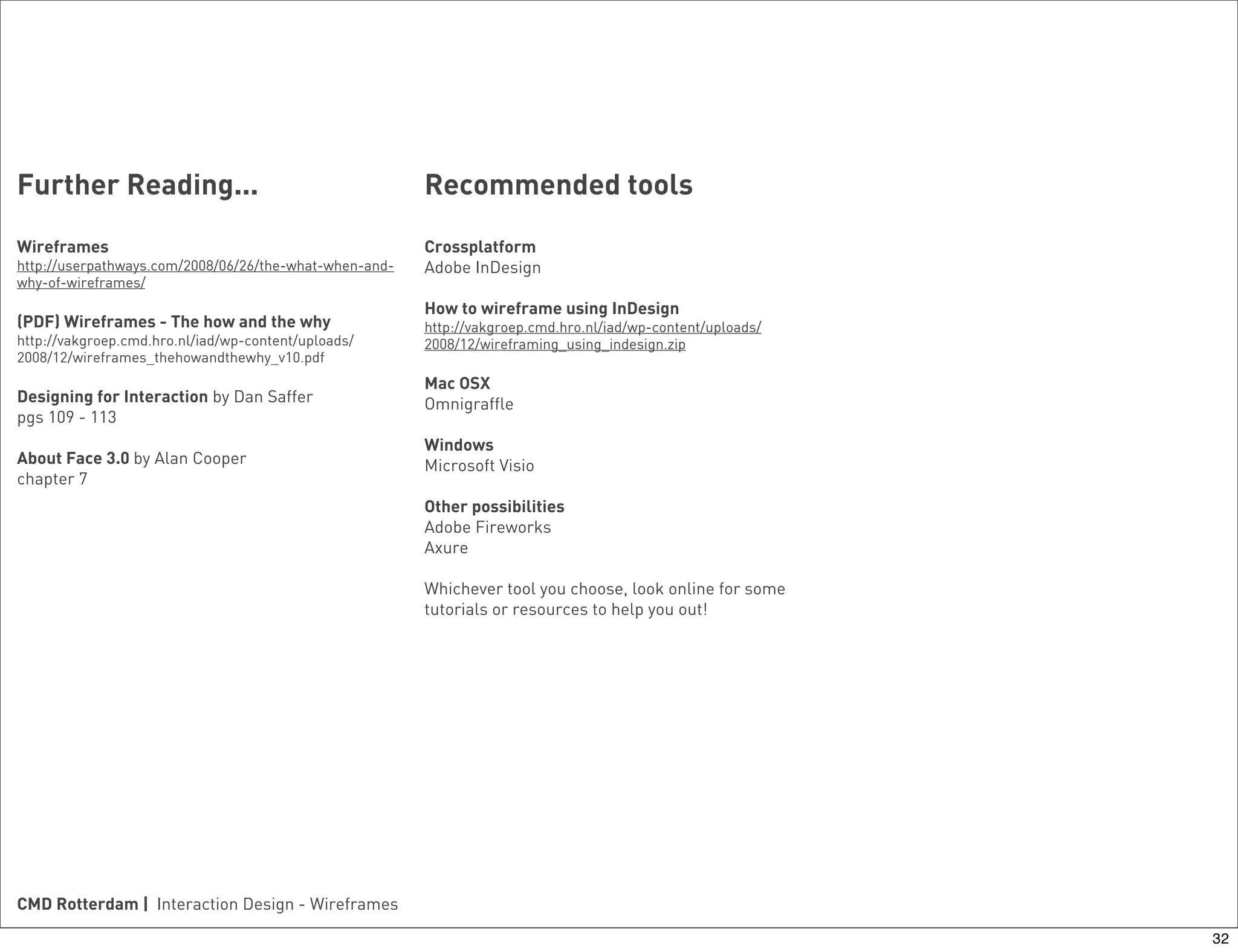 Introduction to wireframes