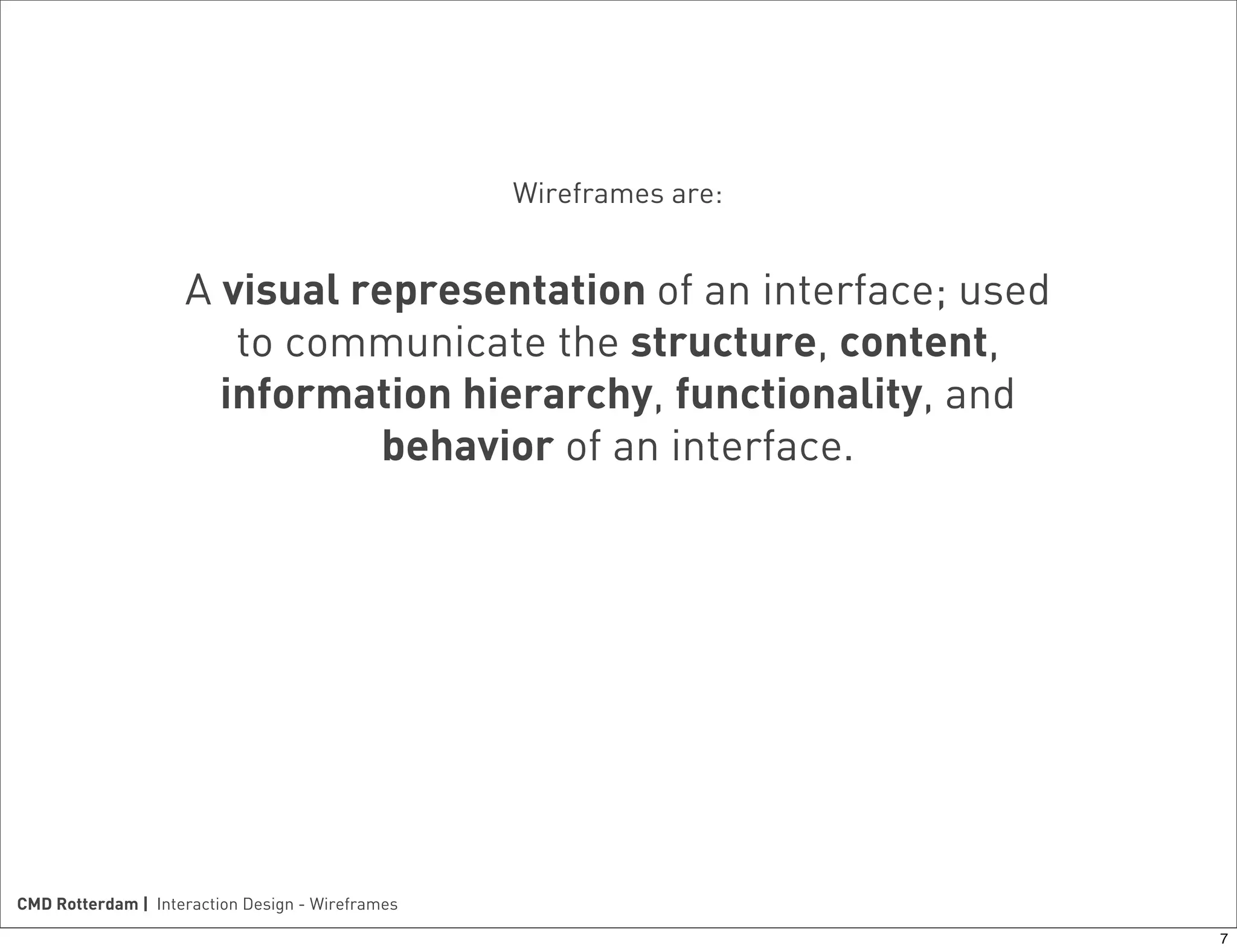 Introduction to wireframes