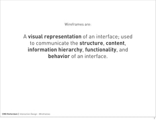Introduction to wireframes