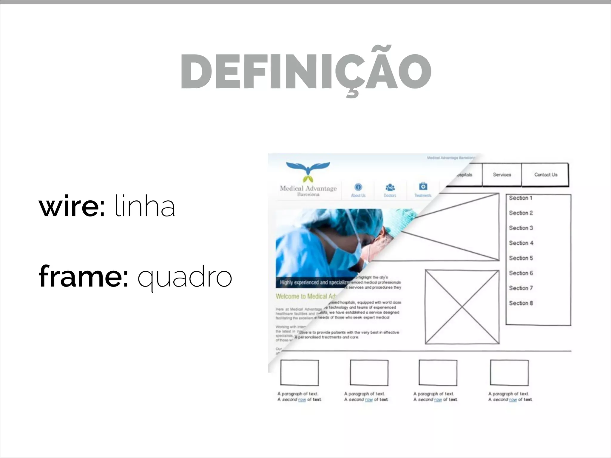 wire: linha
frame: quadro
DEFINIÇÃO