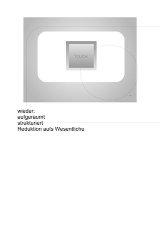 Wireframes und Co.: Conceptual Design als elementarer Projektbaustein, Notizen