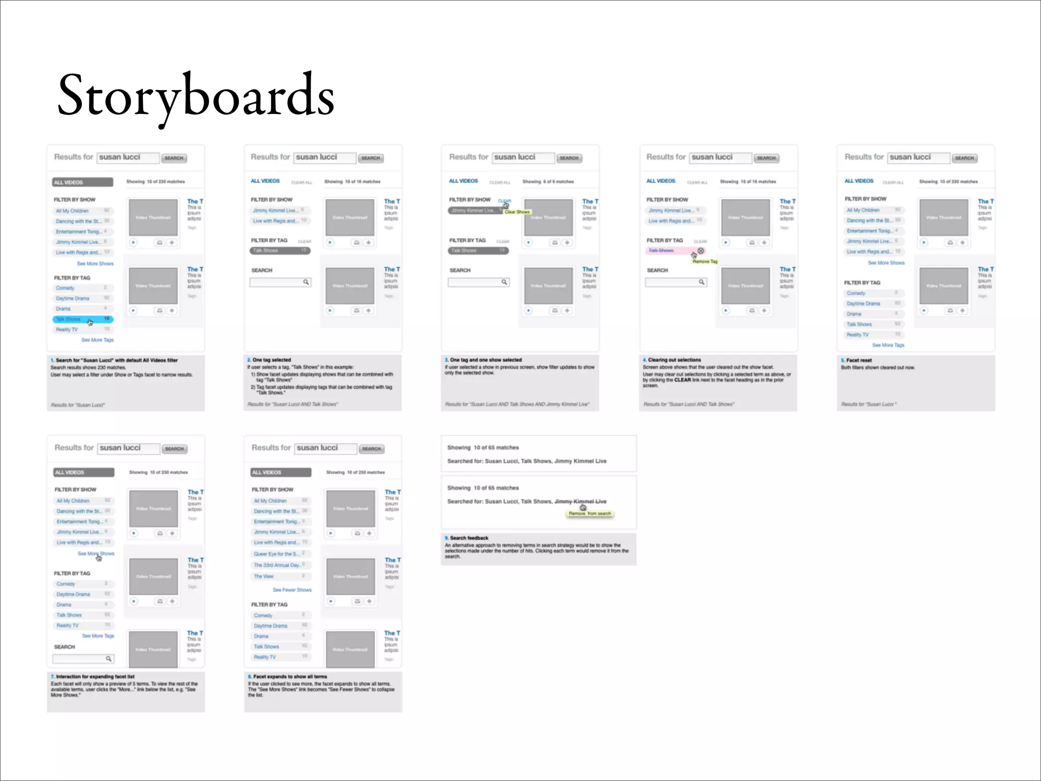 Wireframes for the Wicked