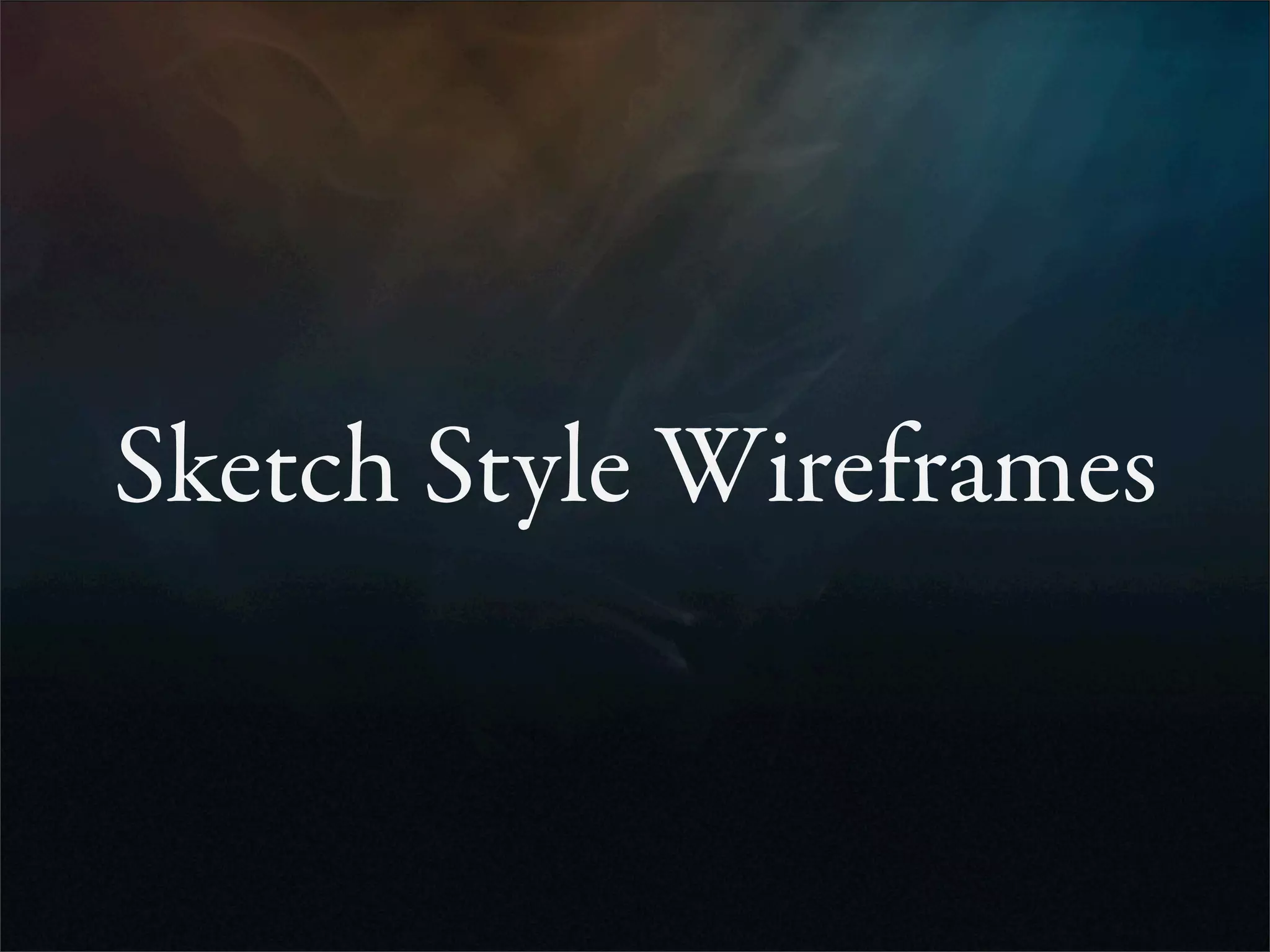 Wireframes for the Wicked