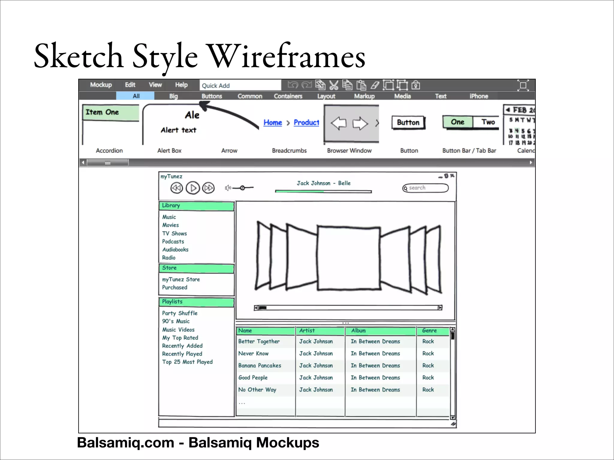 Wireframes for the Wicked