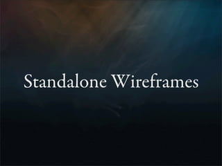 Wireframes for the Wicked