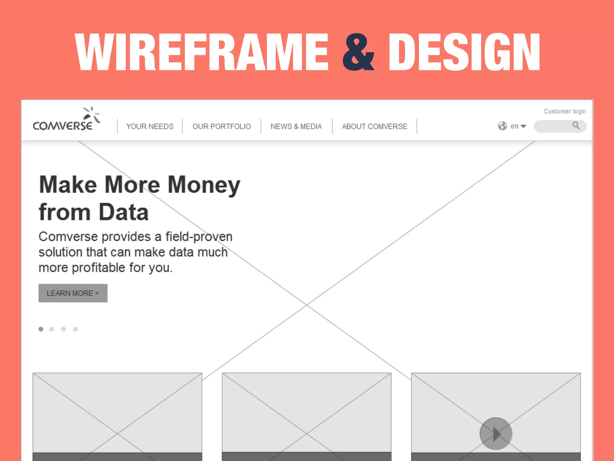 WIREFRAME & DESIGN 
 