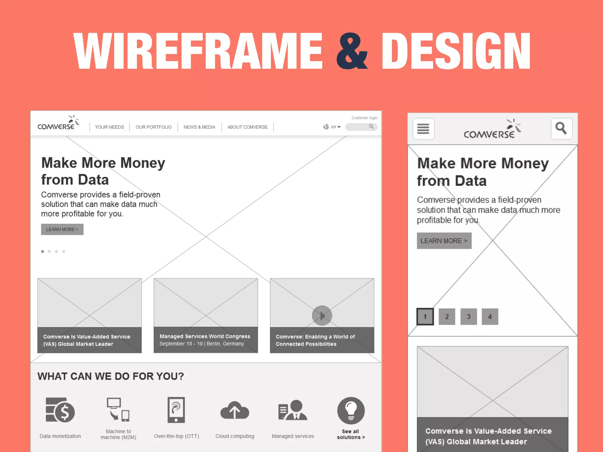 WIREFRAME & DESIGN 
 