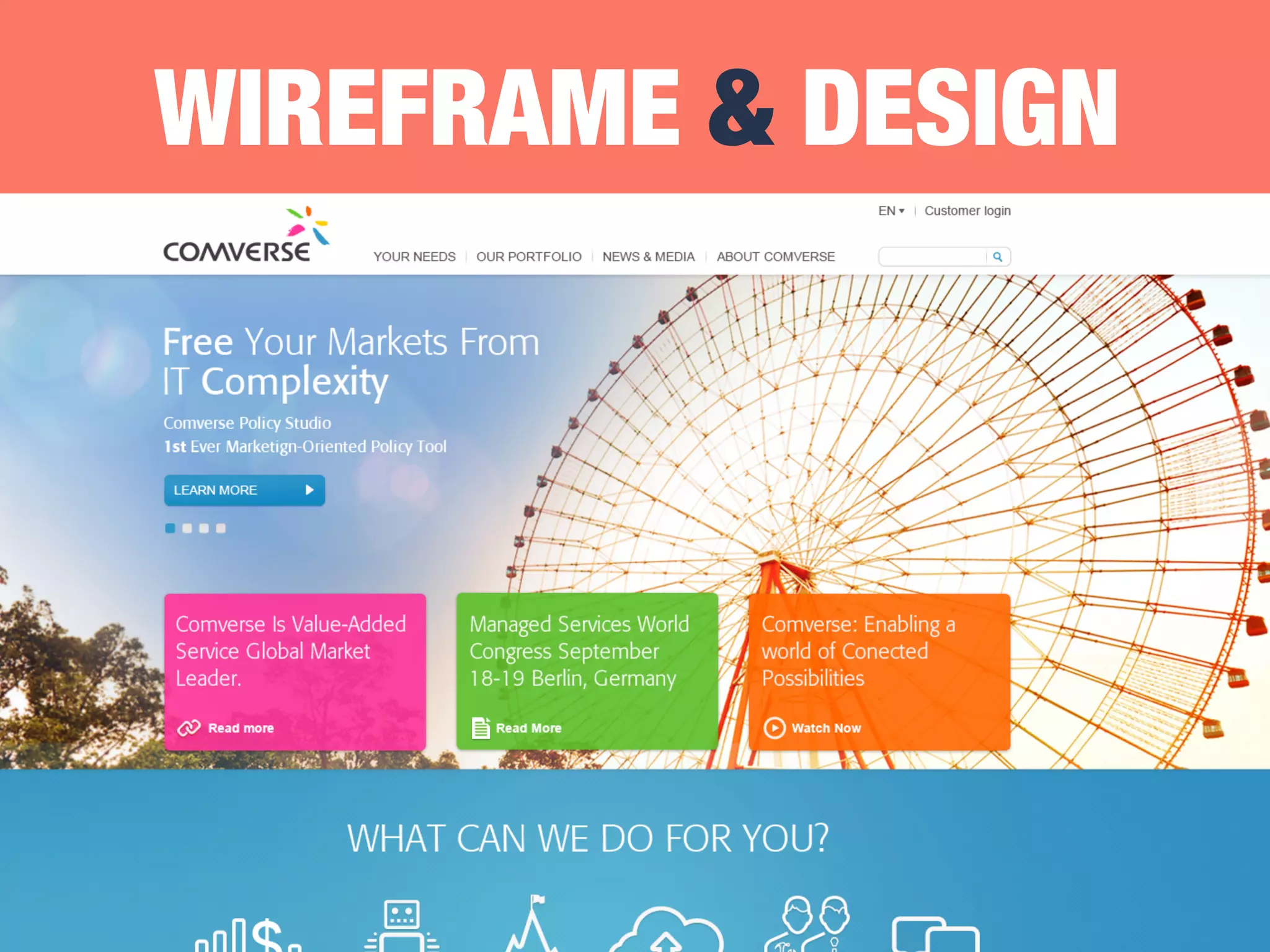 WIREFRAME & DESIGN 
 