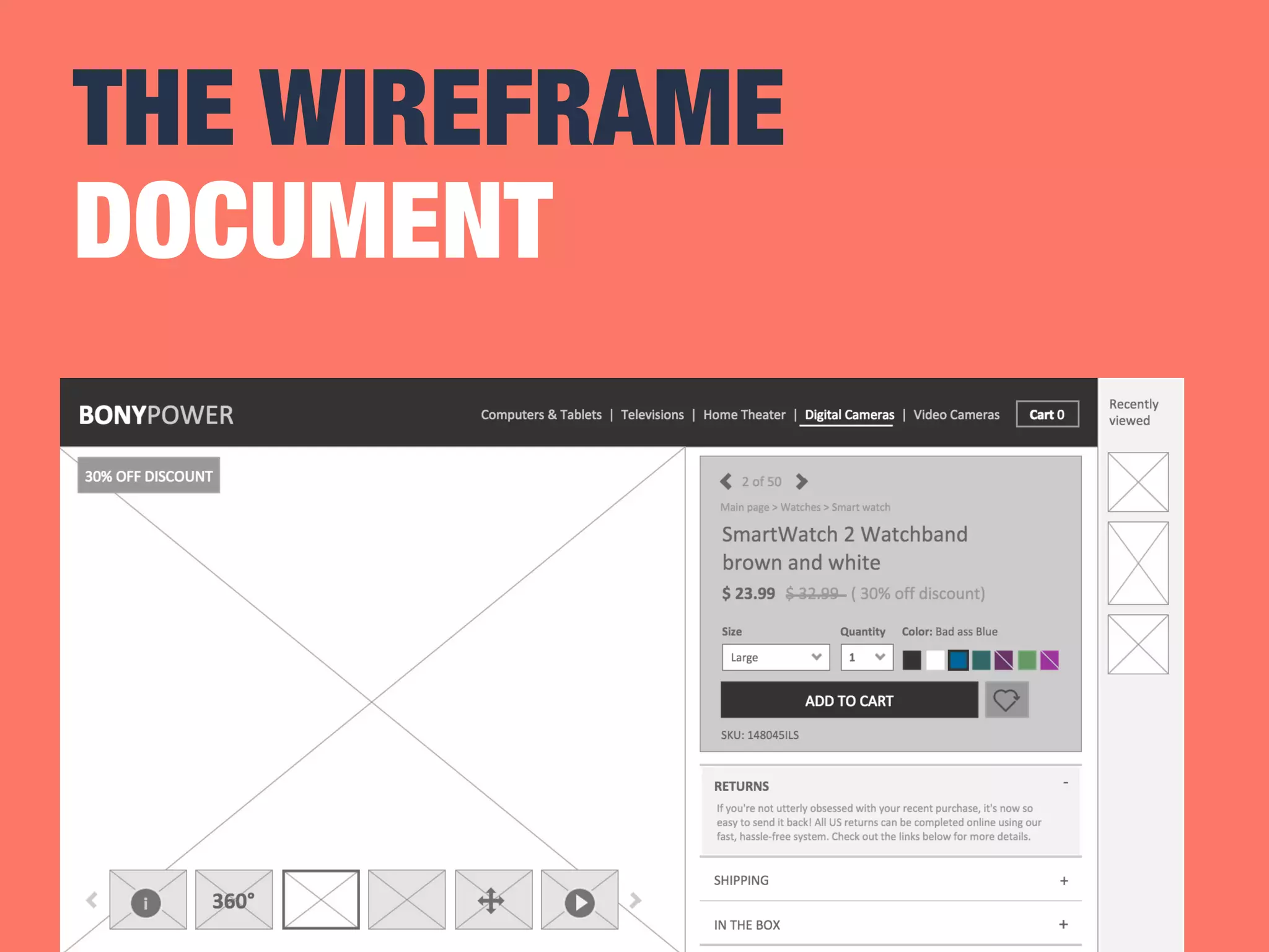 THE WIREFRAME 
DOCUMENT 
 