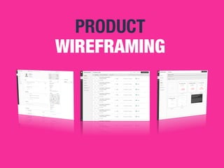PRODUCT 
WIREFRAMING 
 