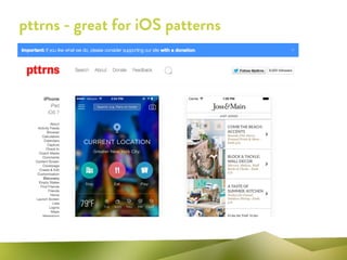 pttrns - great for iOS patterns
 