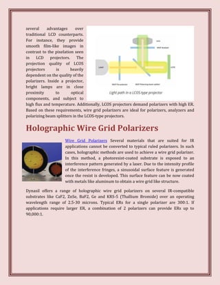 Wire grid polarizers | PDF