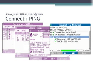 Samo jedan klik za sve odgovore  Connect i PING 