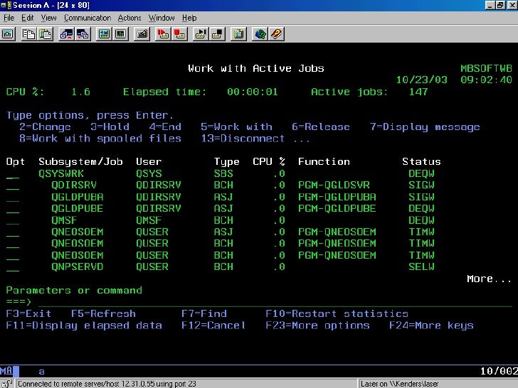 Wireless Iseries Performance Monitoring