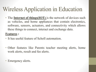 Wireless Applications | PPTX