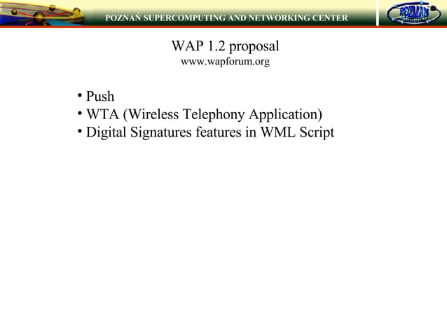Wireless Application Protocol | PPT