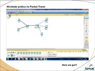 Atividade prática no Packet Tracer
Here we go!!!
 