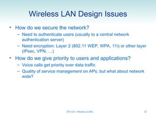 Comprehensive Overview of IEEE 802.11 Wireless LANs Architecture and ...