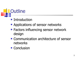 Wireless Sensor Networks | PPT