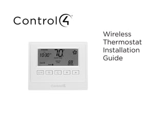 Wireless
Thermostat
Installation
Guide
 