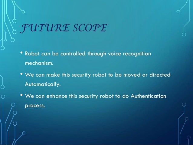 Wireless ai based intelli industrial security robot 2 ppt