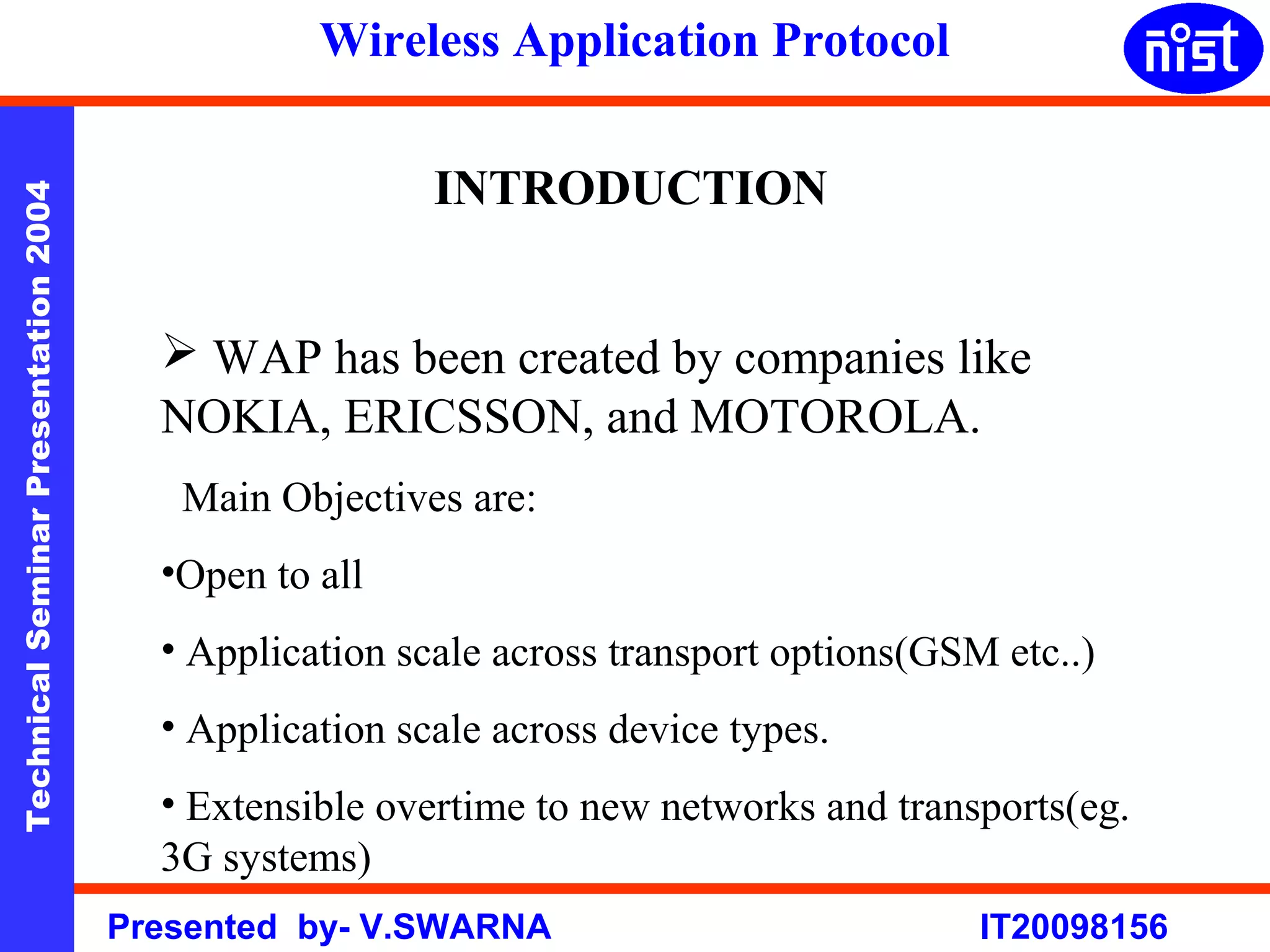 Wireless application protocol (WAP) | PPT | Internet | Computing