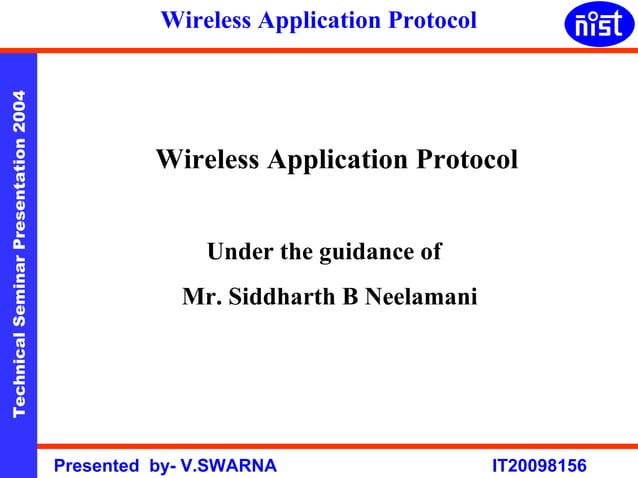 Wireless application protocol (WAP) | PPT | Internet | Computing