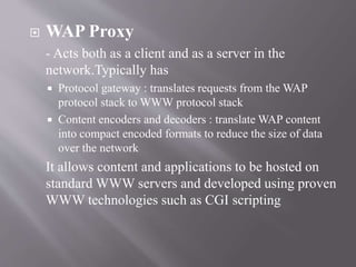 Wireless application protocol ppt | PPTX