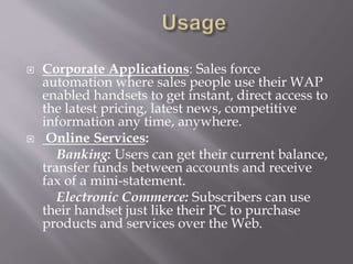 Wireless application protocol ppt | PPTX