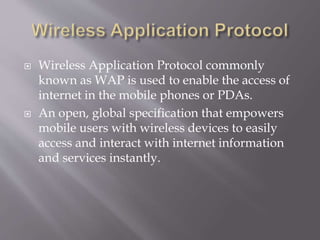 Wireless application protocol ppt | PPTX