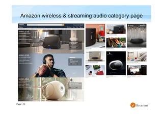 Page  10
Amazon wireless & streaming audio category page
 