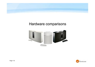 Page  18
Hardware comparisons
 
