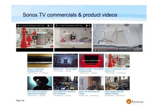 Page  52
Sonos TV commercials & product videos
 