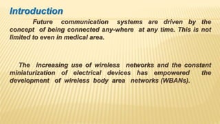 Wireless body area network | PPTX