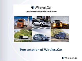 Presentation of WirelessCar  