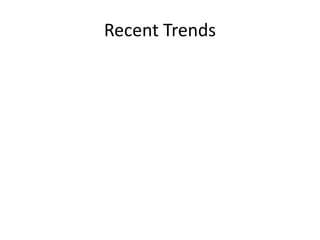 Recent Trends
 