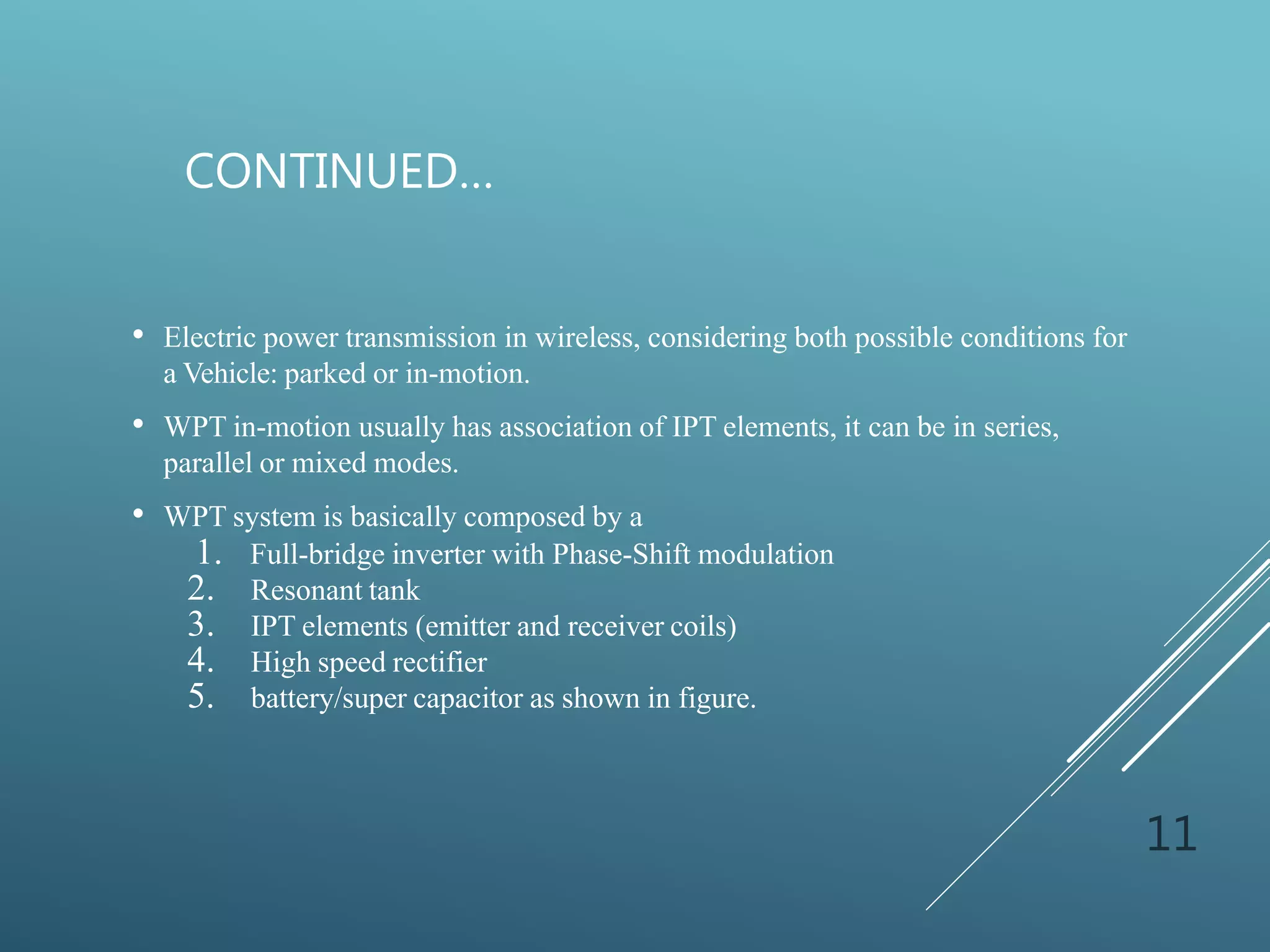 Wireless charging of electric vehicles | PPTX
