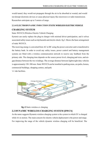 Wireless charging of electric vehicles document | PDF