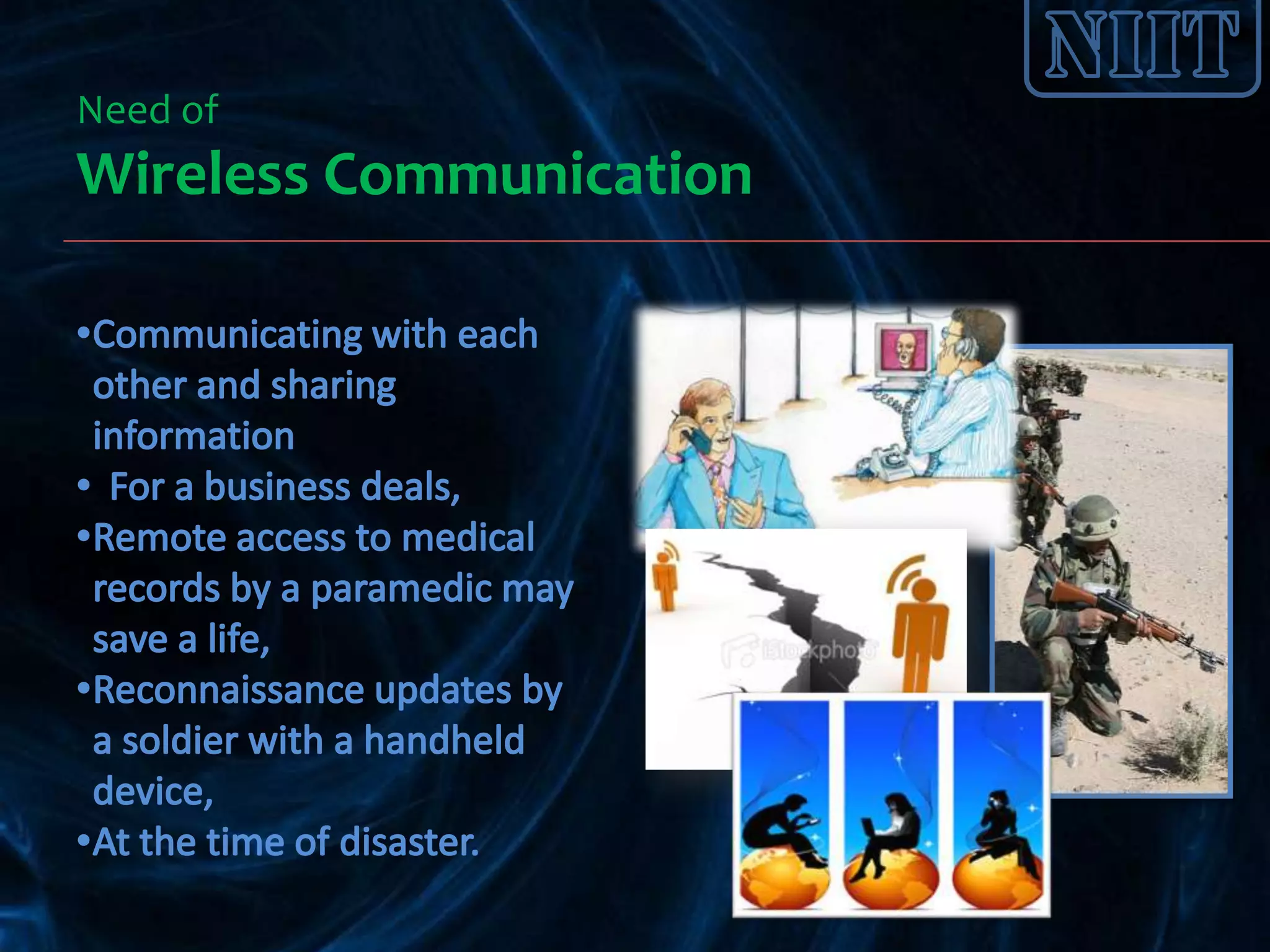 Need of
Wireless Communication